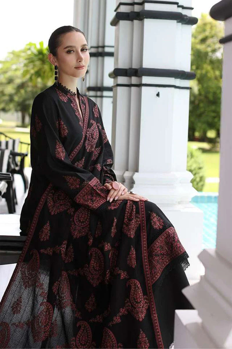 3pc-Embroidered-Lawn SD 206