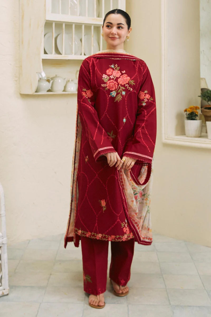 3pc-Printed-Embroidered-Lawn HC 101