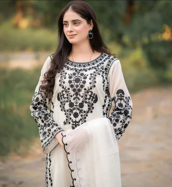 3pc-Embroidered-Lawn HC 107